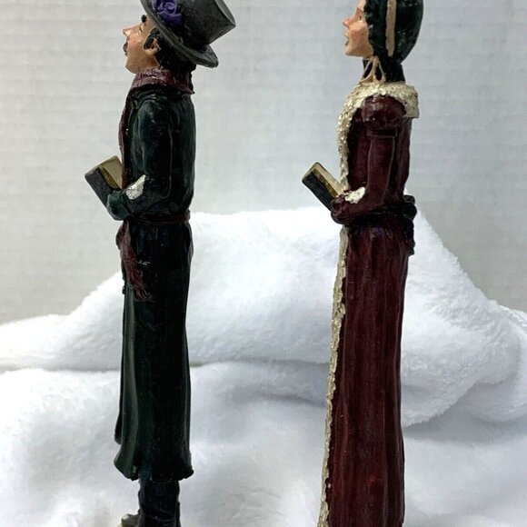 Windsor Collection Old World Pencil Figurine Christmas Holiday Carolers - Picture 4 of 6